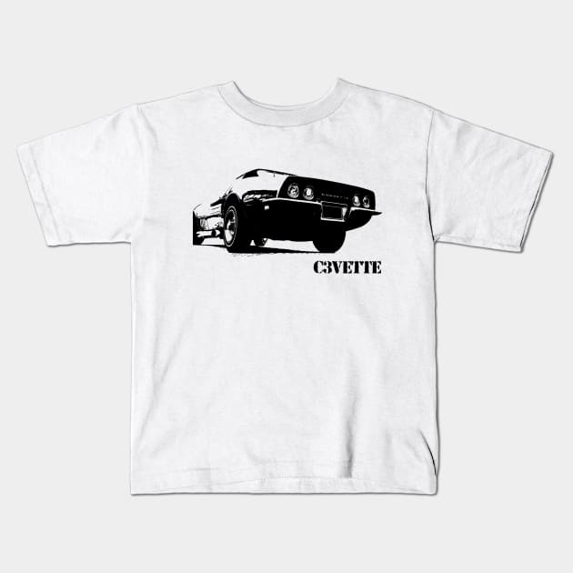 Corvette C3 Kids T-Shirt by hottehue